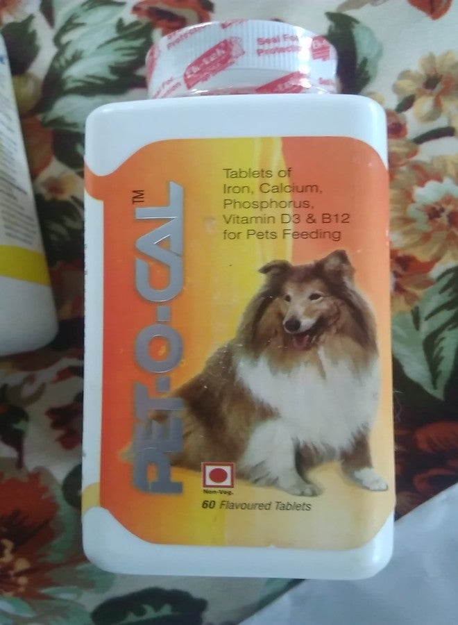 All4Pets Pet-O-Cal Tab, Calcium Supplement 1X60